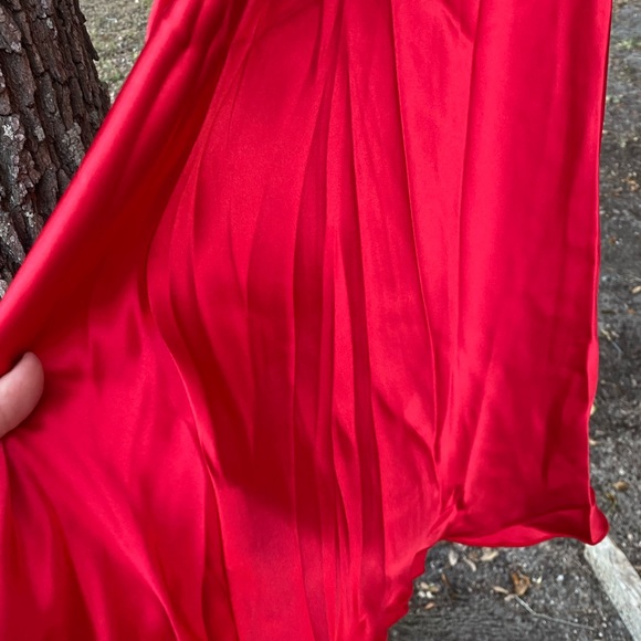 SATIN COWL NECK SLIP MIDI DRESS NWT - Picture 7 of 11